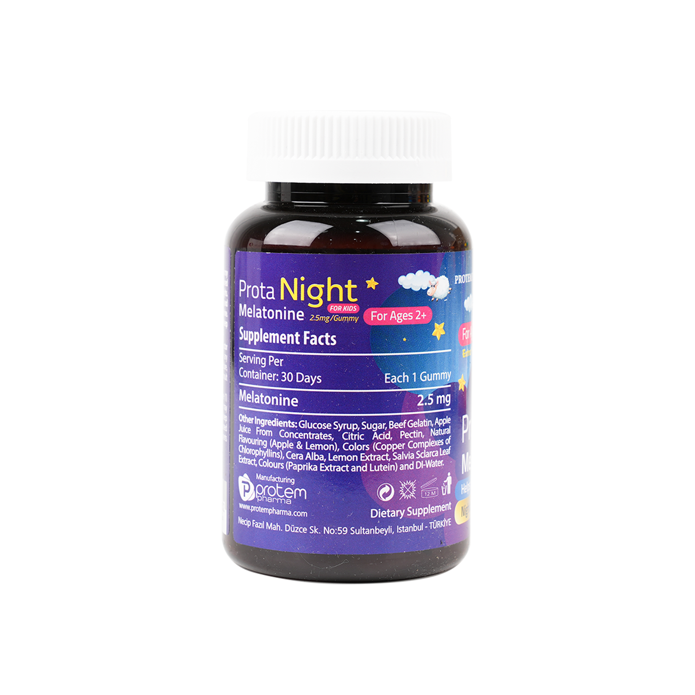 Protem Pharma Prota Night ForKids Melatonine 2.5mg 30Gummies