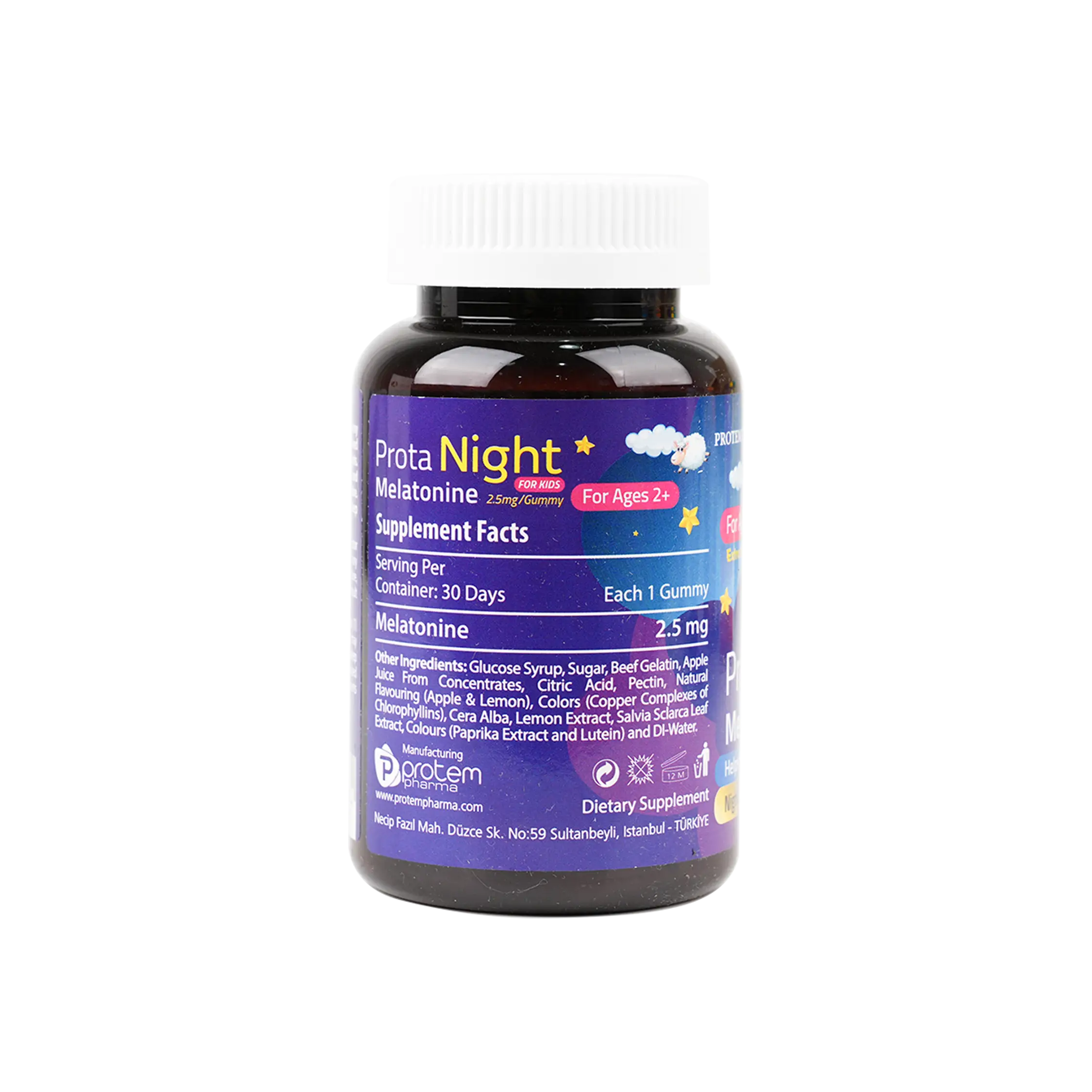 Protem Pharma Prota Night ForKids Melatonine 2.5mg 30Gummies