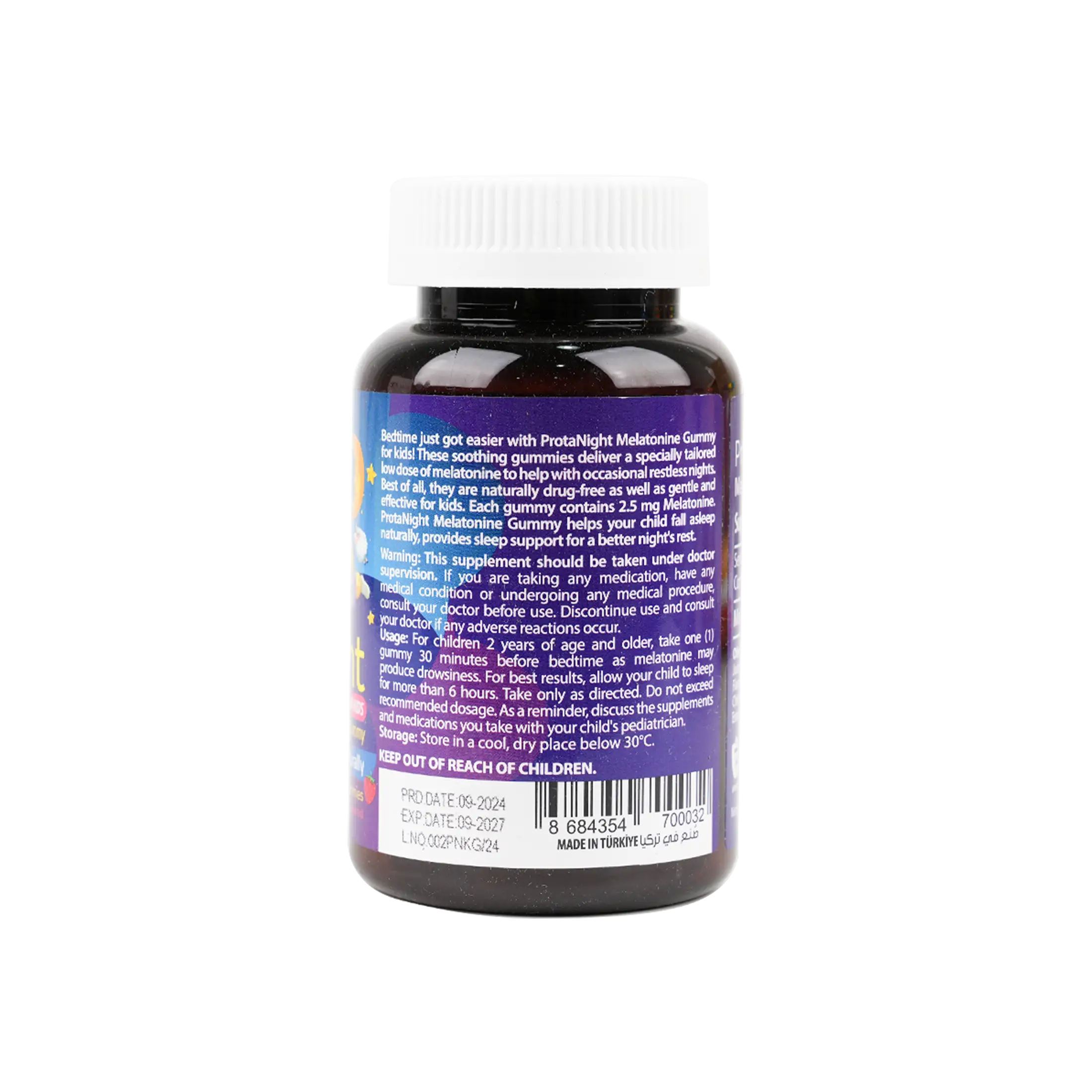 Protem Pharma Prota Night ForKids Melatonine 2.5mg 30Gummies
