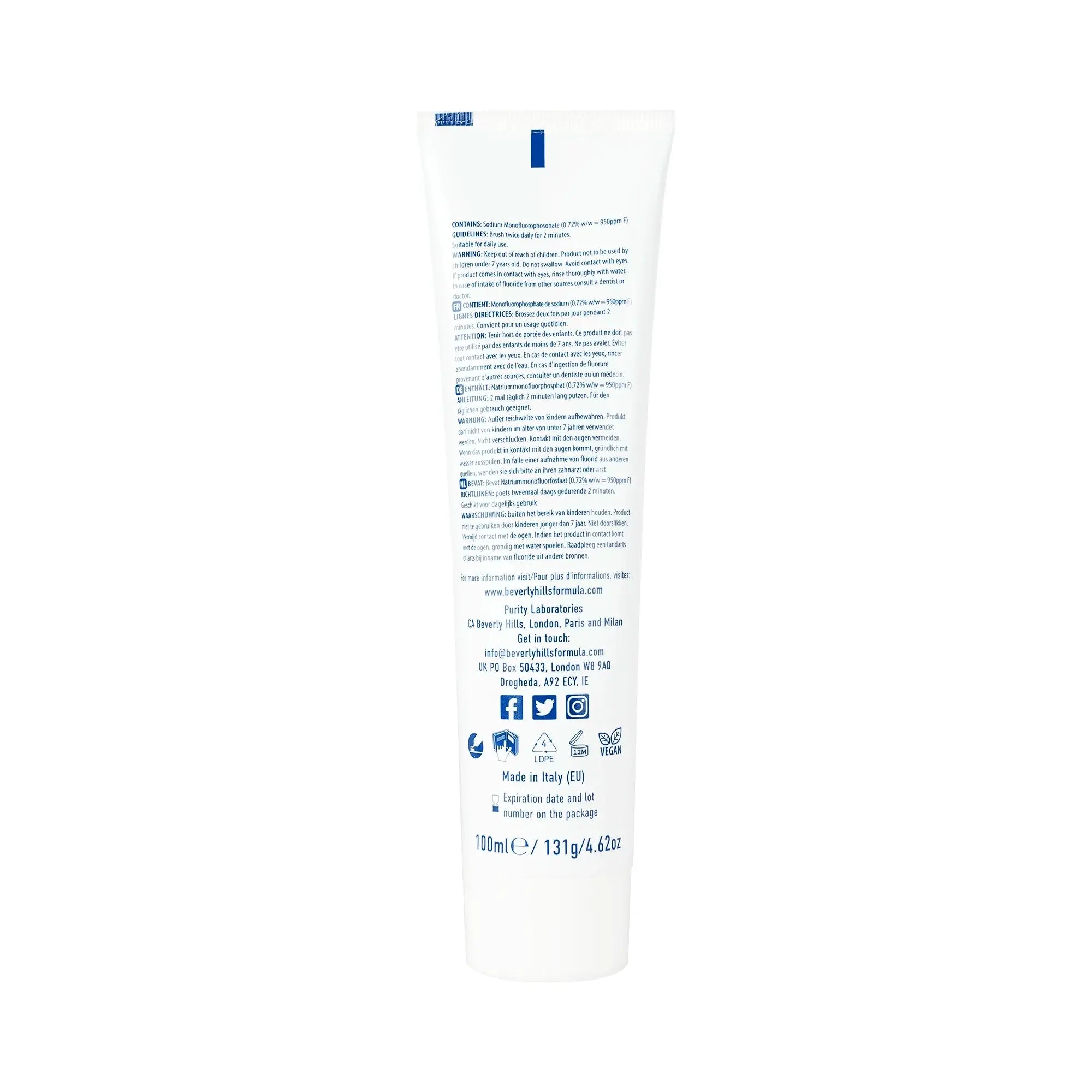Perfect White Extreme White Teeth Whitening Toothpaste 100ml +4