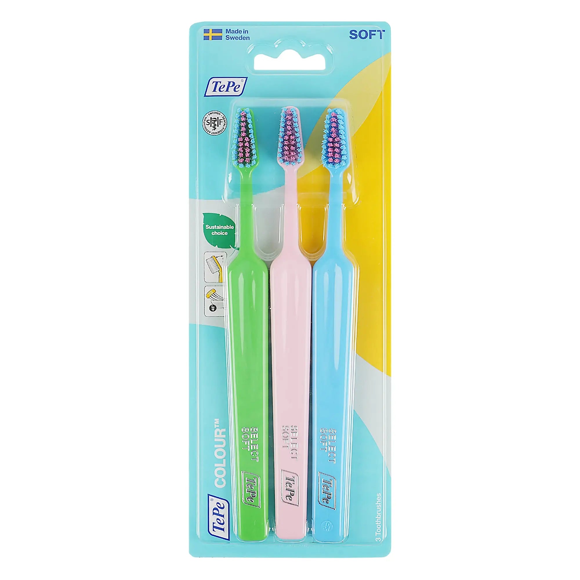 Tepe Colour Soft Toothbrush 3pcs-8347