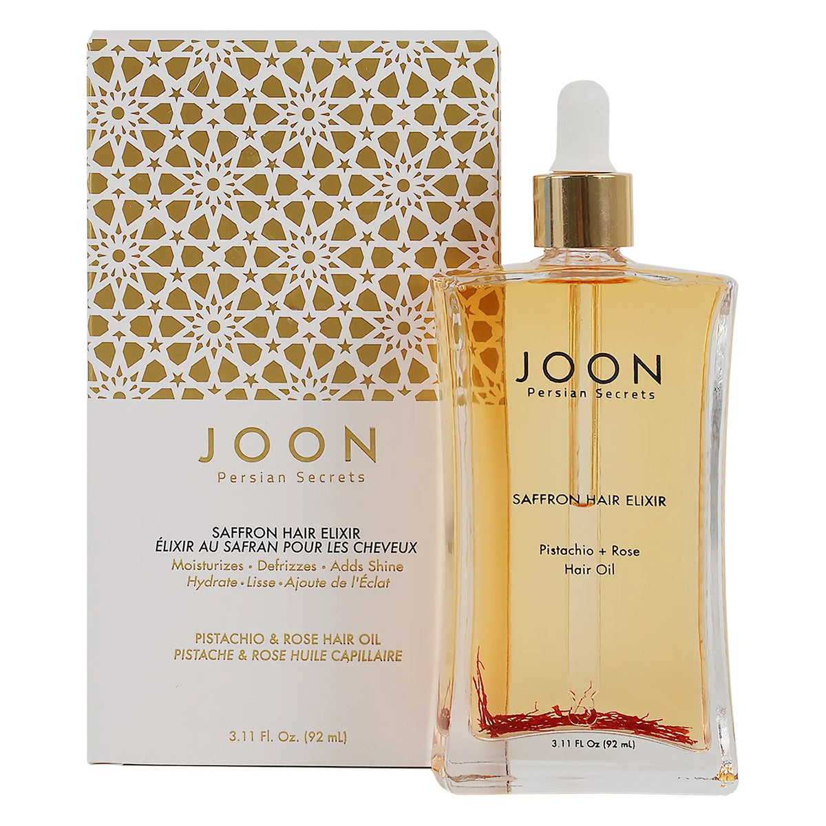 53120-Joon Saffron Hair Elixir  Pistachio + Rose Hair oil 92ml