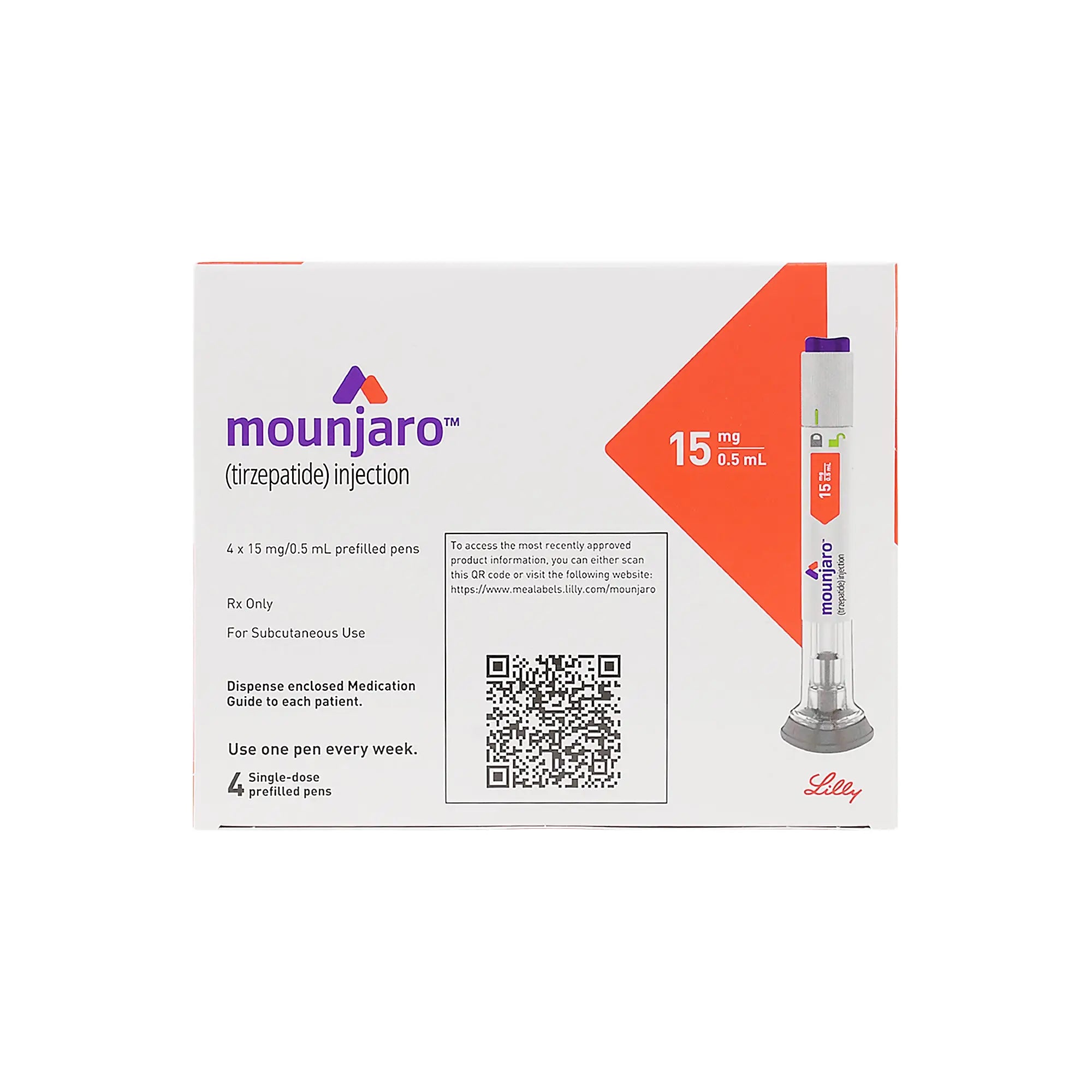 Mounjaro 15Mg/0.5ml Sol For Injection In Pre-Filled 4 Pen