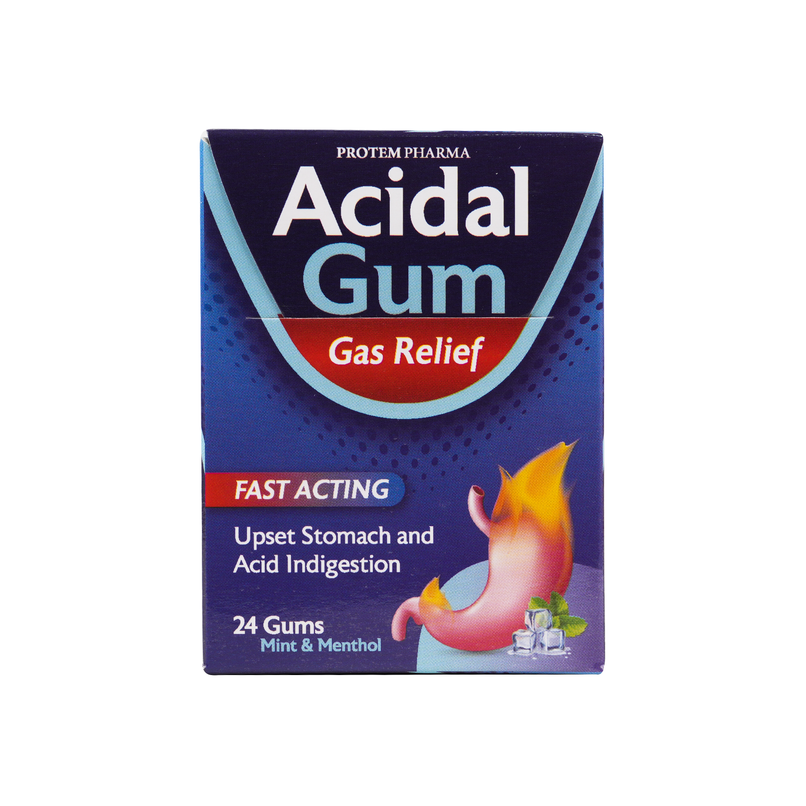 Protem Pharma Acidal Gas Relief 24Gums
