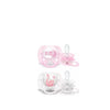 Avent Ultra Soft Soother 0-6m 2Pcs Girl-F222/02(PA241)