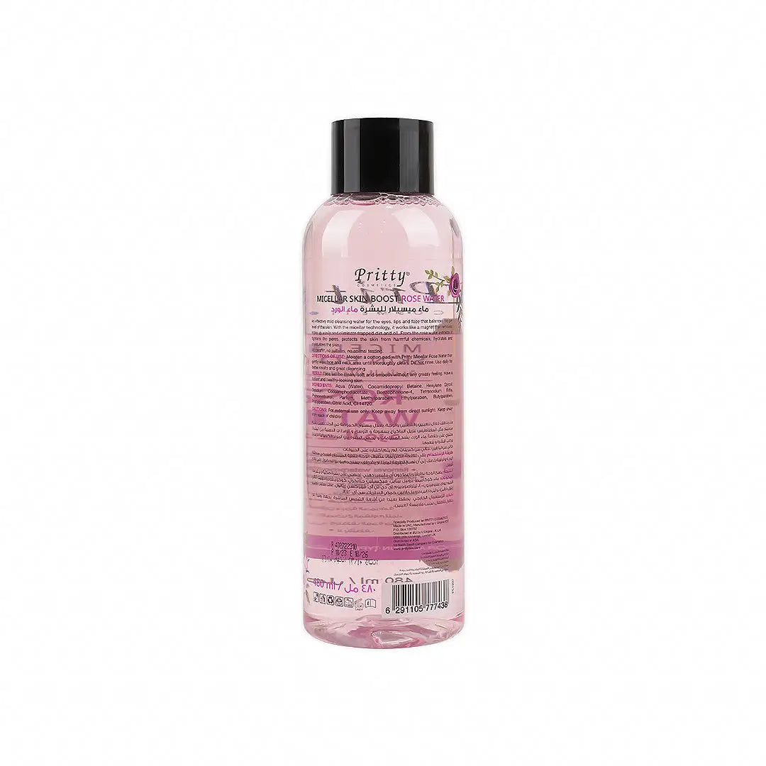 pritty micellar skin boost rose water 480ml