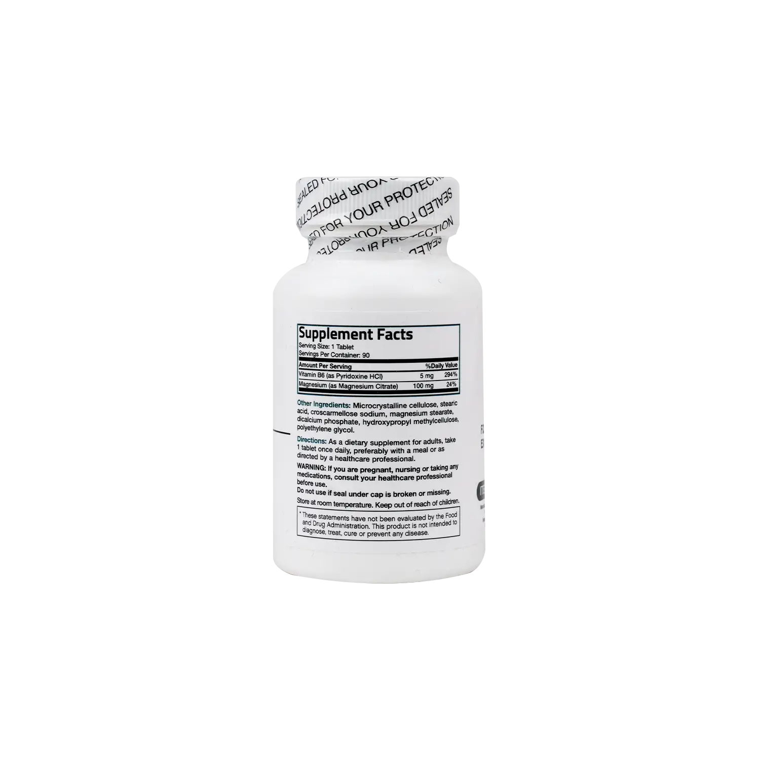 Bronson Magnesium Citrate With Vitamin B6 90 Tablets
