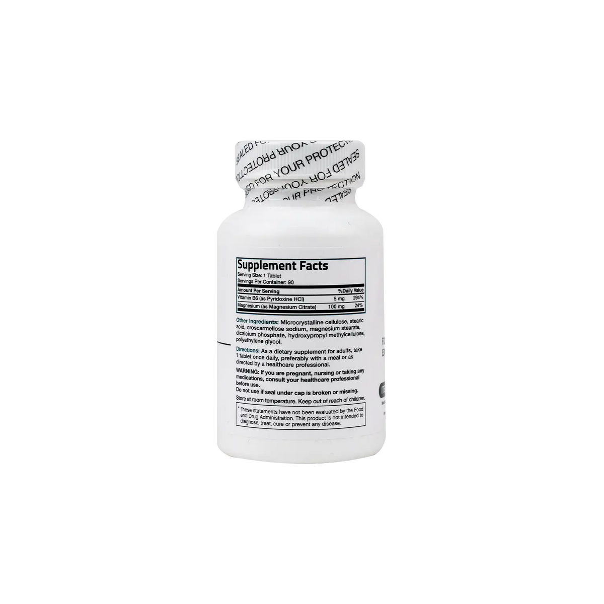 53152-Bronson Magnesium Citrate With Vitamin B6 90 Tablets +1