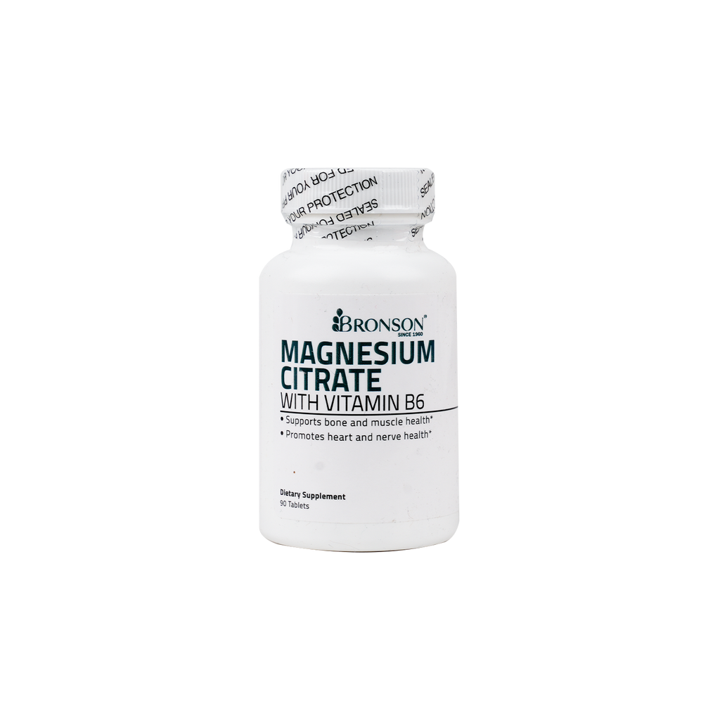 Bronson Magnesium Citrate With Vitamin B6 90 Tablets