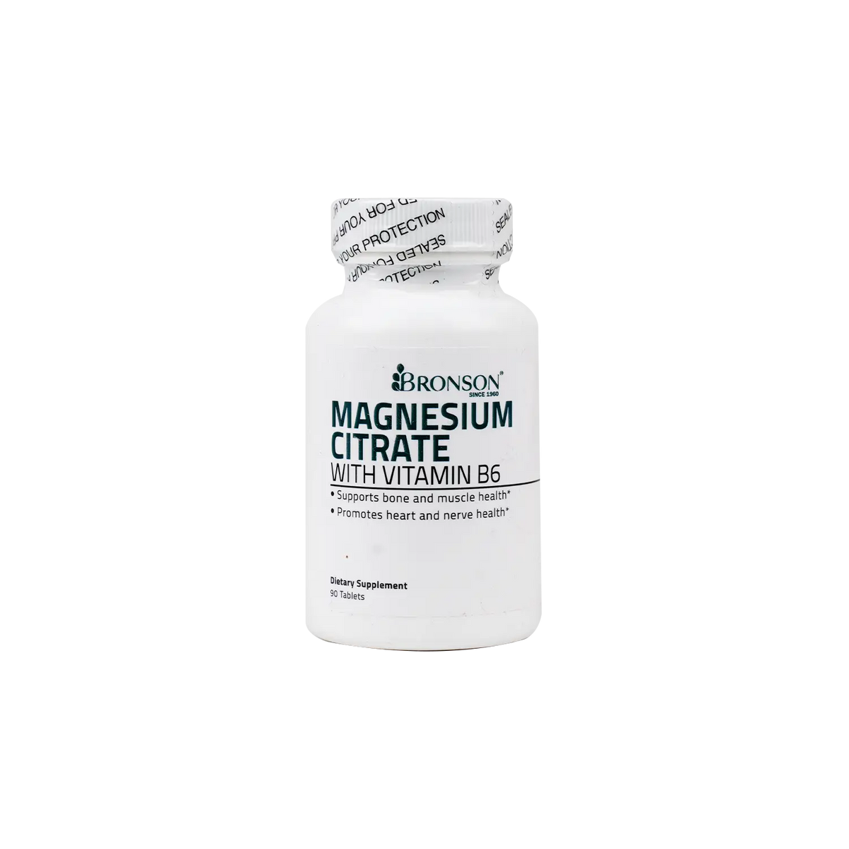 53152-Bronson Magnesium Citrate With Vitamin B6 90 Tablets