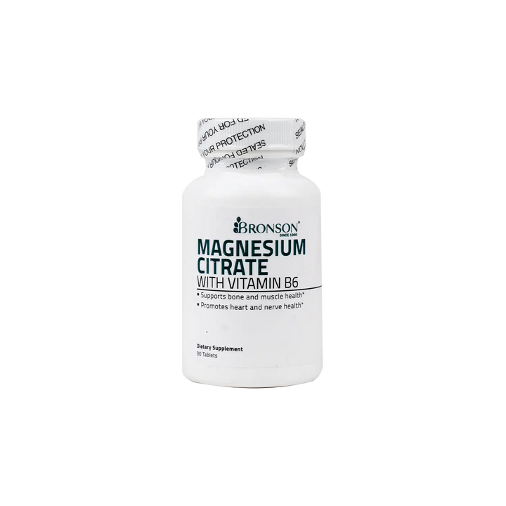 53152-Bronson Magnesium Citrate With Vitamin B6 90 Tablets