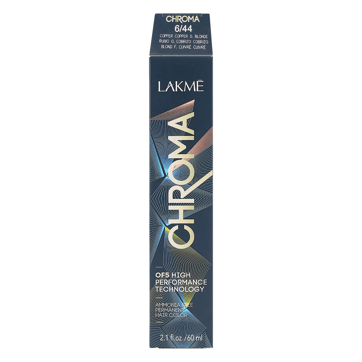 53154-Lakme Chroma 6/44 Copper Dark Blonde 60ml