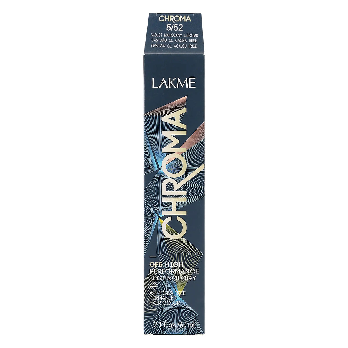 53157-Lakme Chroma 5/52 Violet Mahogany Light Brown 60ml