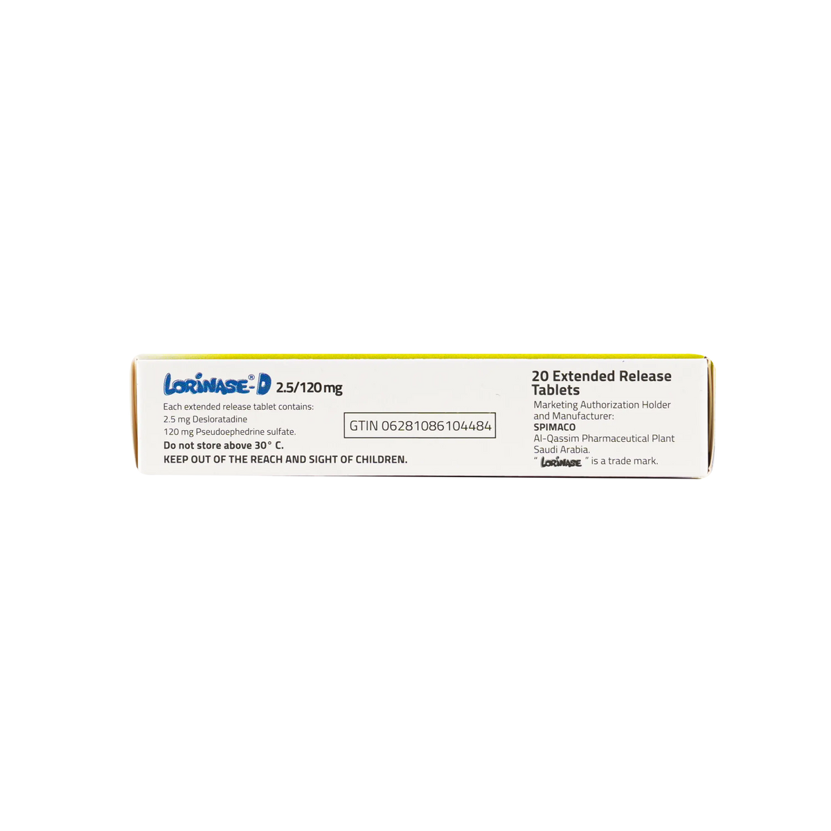 53161-Lorinase-D 2.5/120mg 20Tablets +1