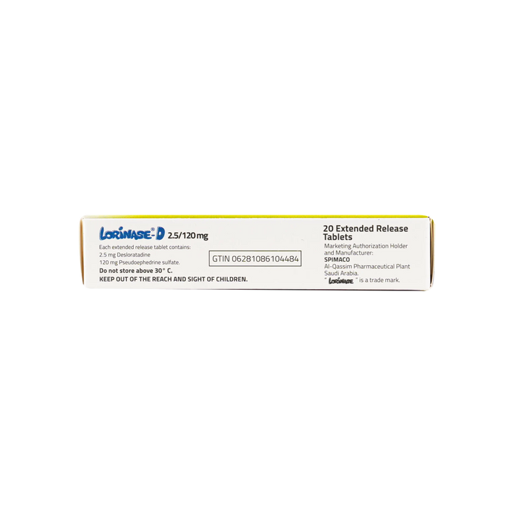 53161-Lorinase-D 2.5/120mg 20Tablets +1
