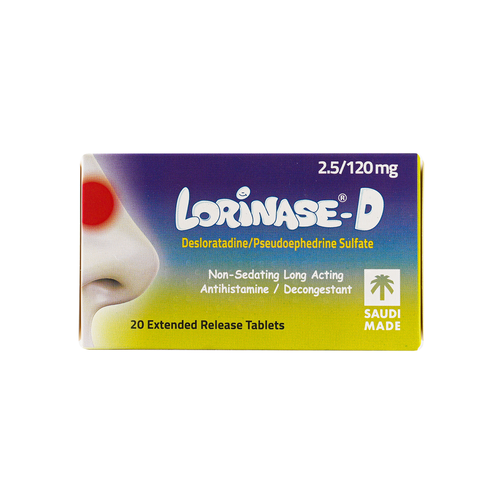 Lorinase-D 2.5/120mg 20Tablets