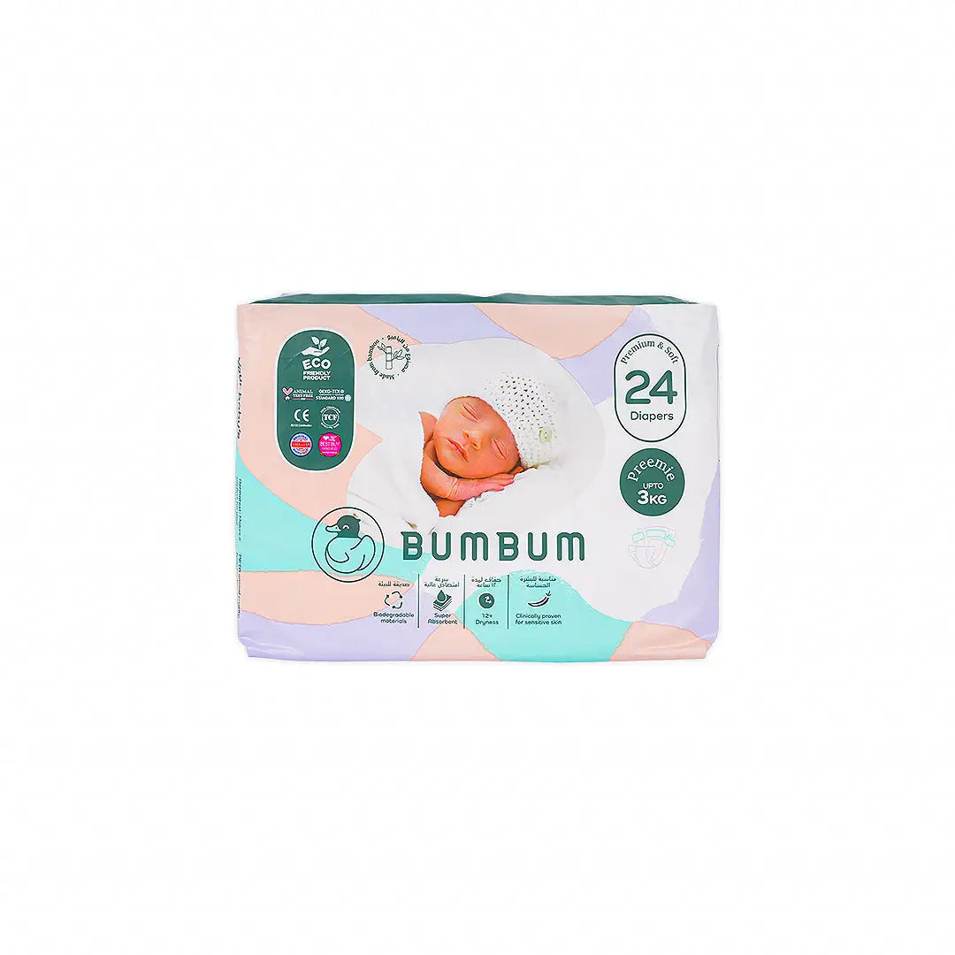 53163-Bumbum Baby Diaper Preemie (0-3kg) 24PCS