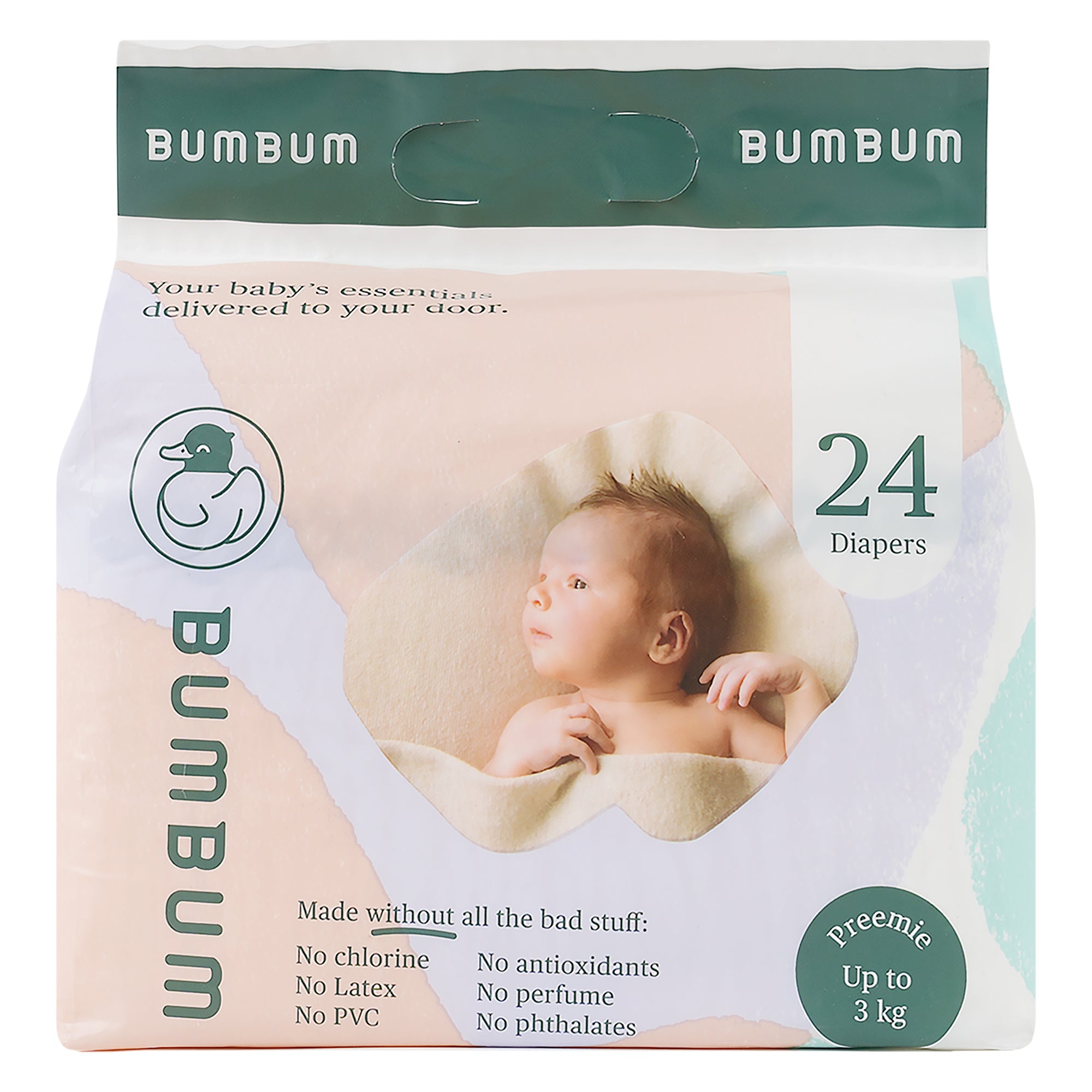 Bumbum Baby Diaper Preemie (0-3kg) 24PCS