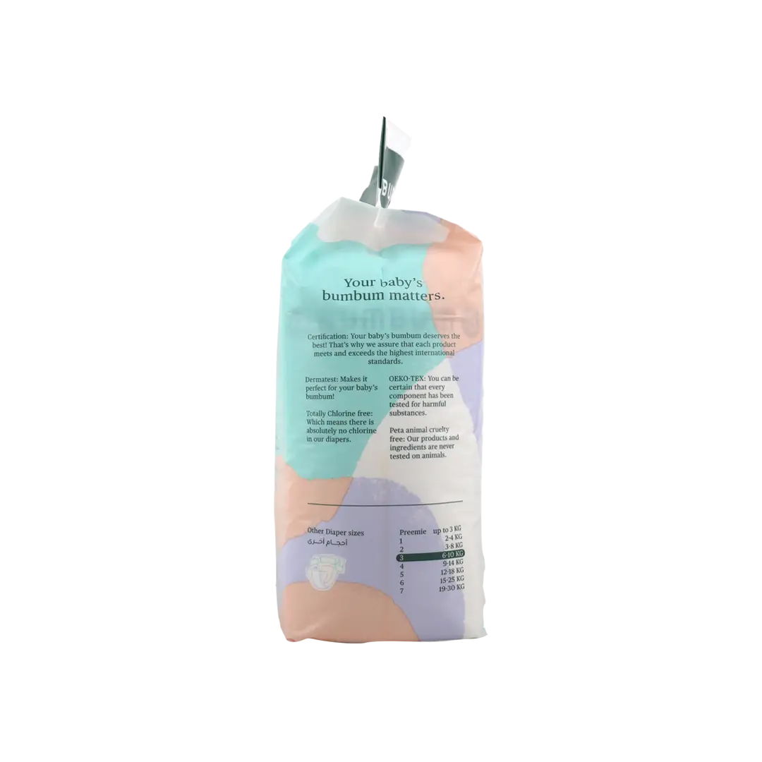 53166-Bumbum Baby Diaper NO.3 (6-10kg) 30PCS +1