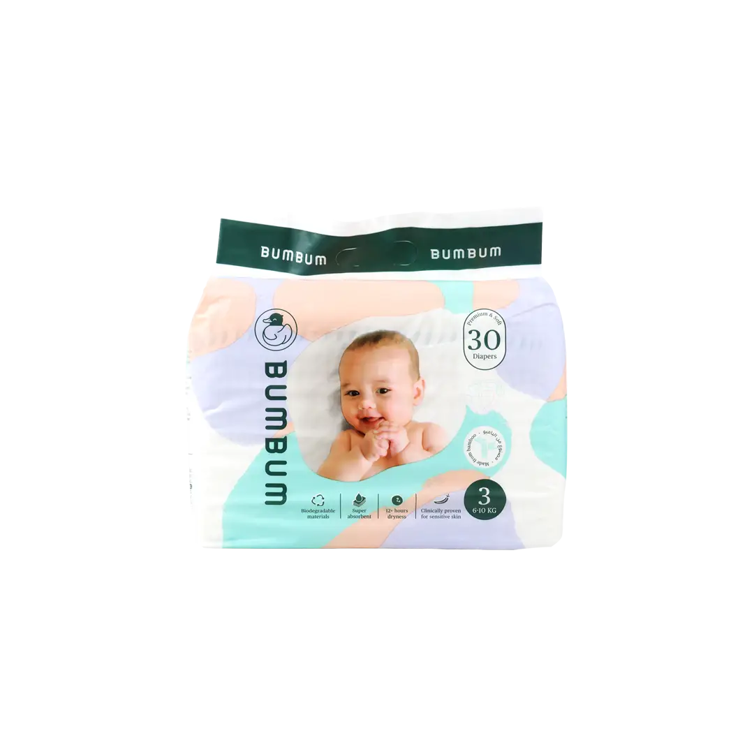 53166-Bumbum Baby Diaper NO.3 (6-10kg) 30PCS