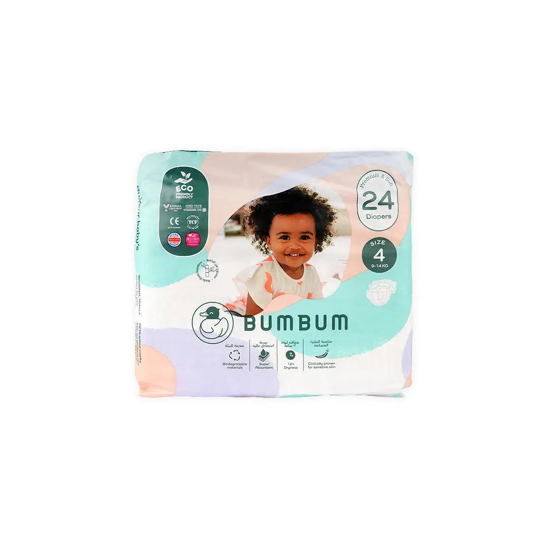 Bumbum Baby Diaper NO.4 (9-14kg) 24PCS