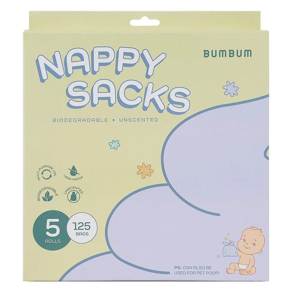 53174-Bumbum Nappy Sacks 125bags