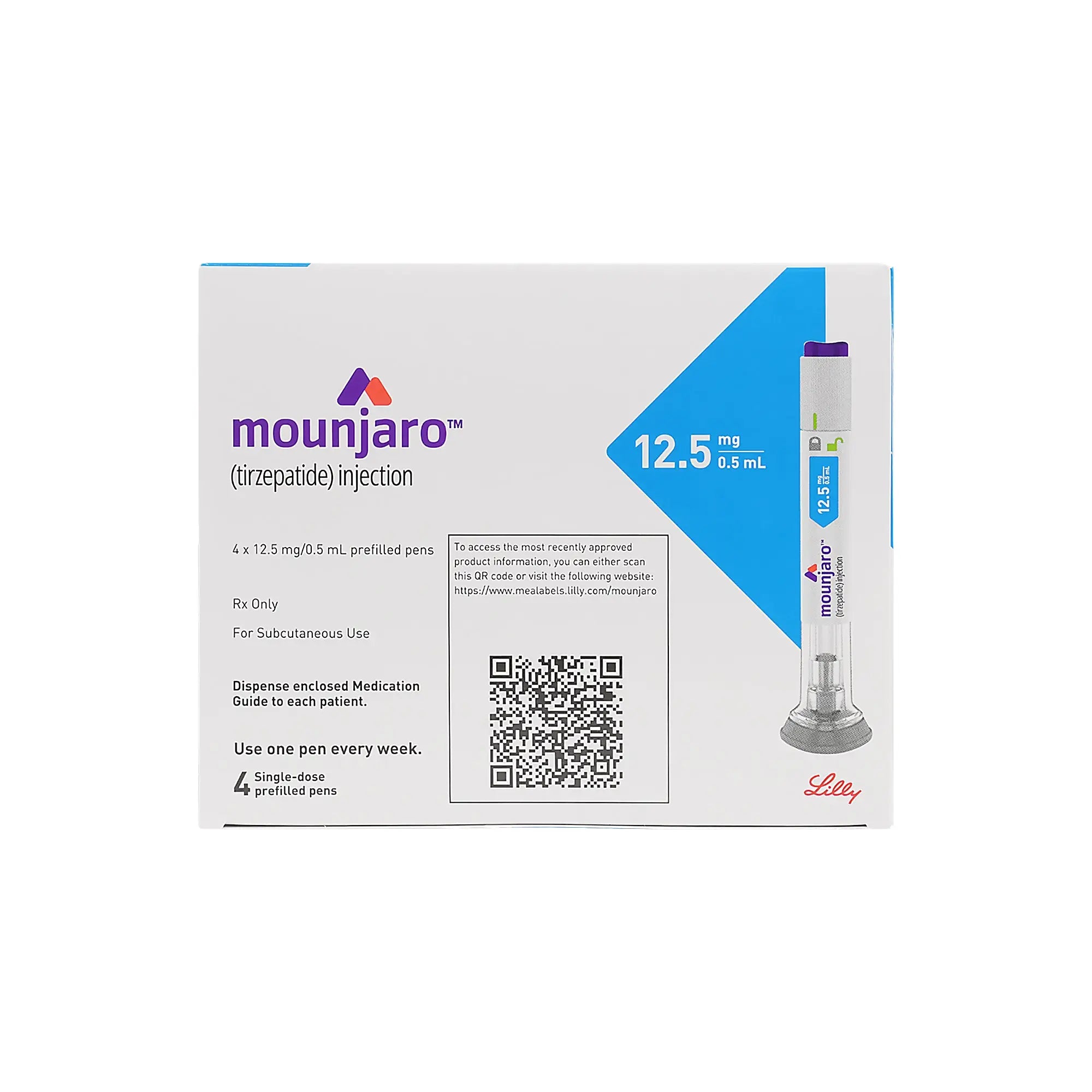 Mounjaro 12.5Mg/0.5ml Sol For Injection In Pre-Filled 4 Pen