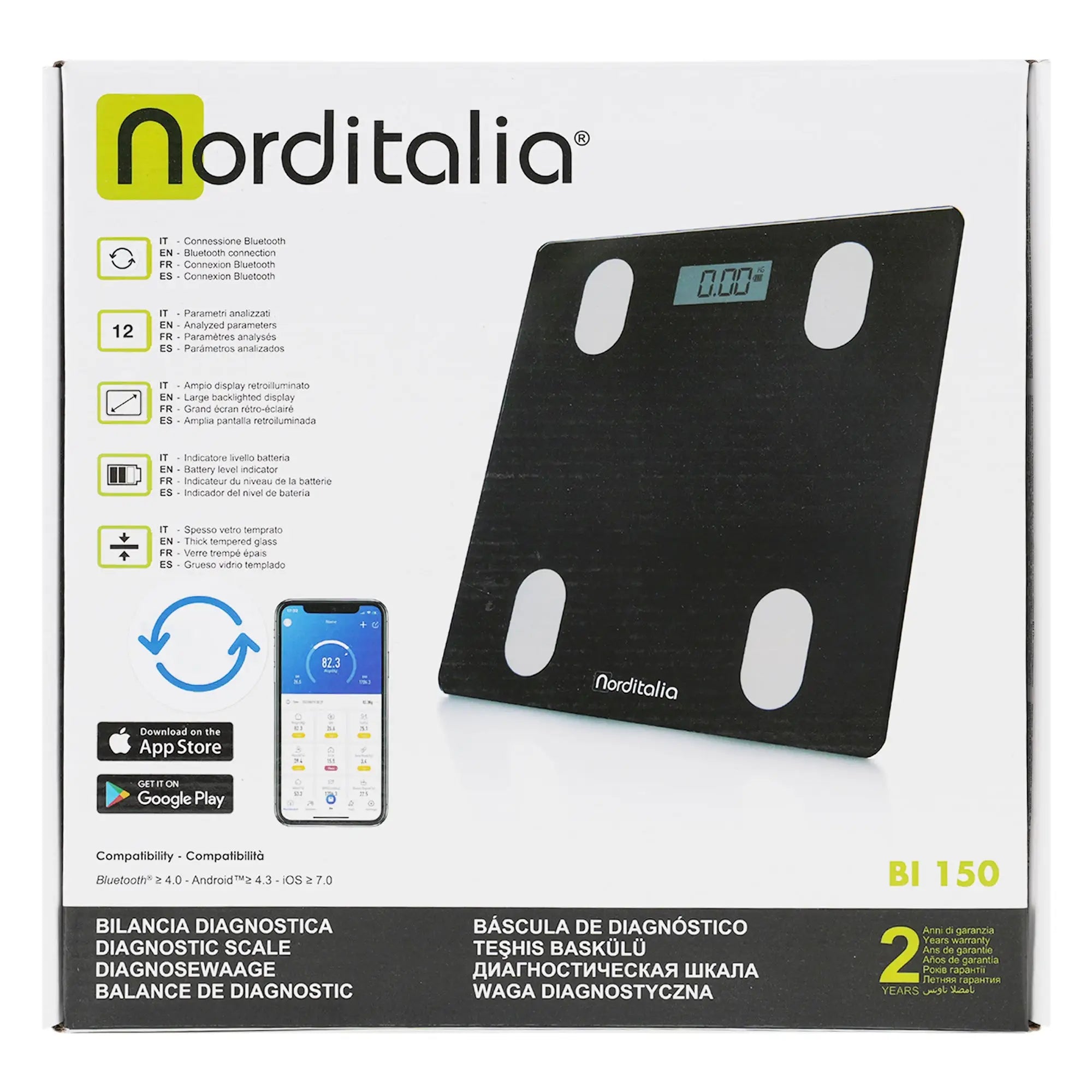 Norditalia Smart Body Composition Scale-BI150