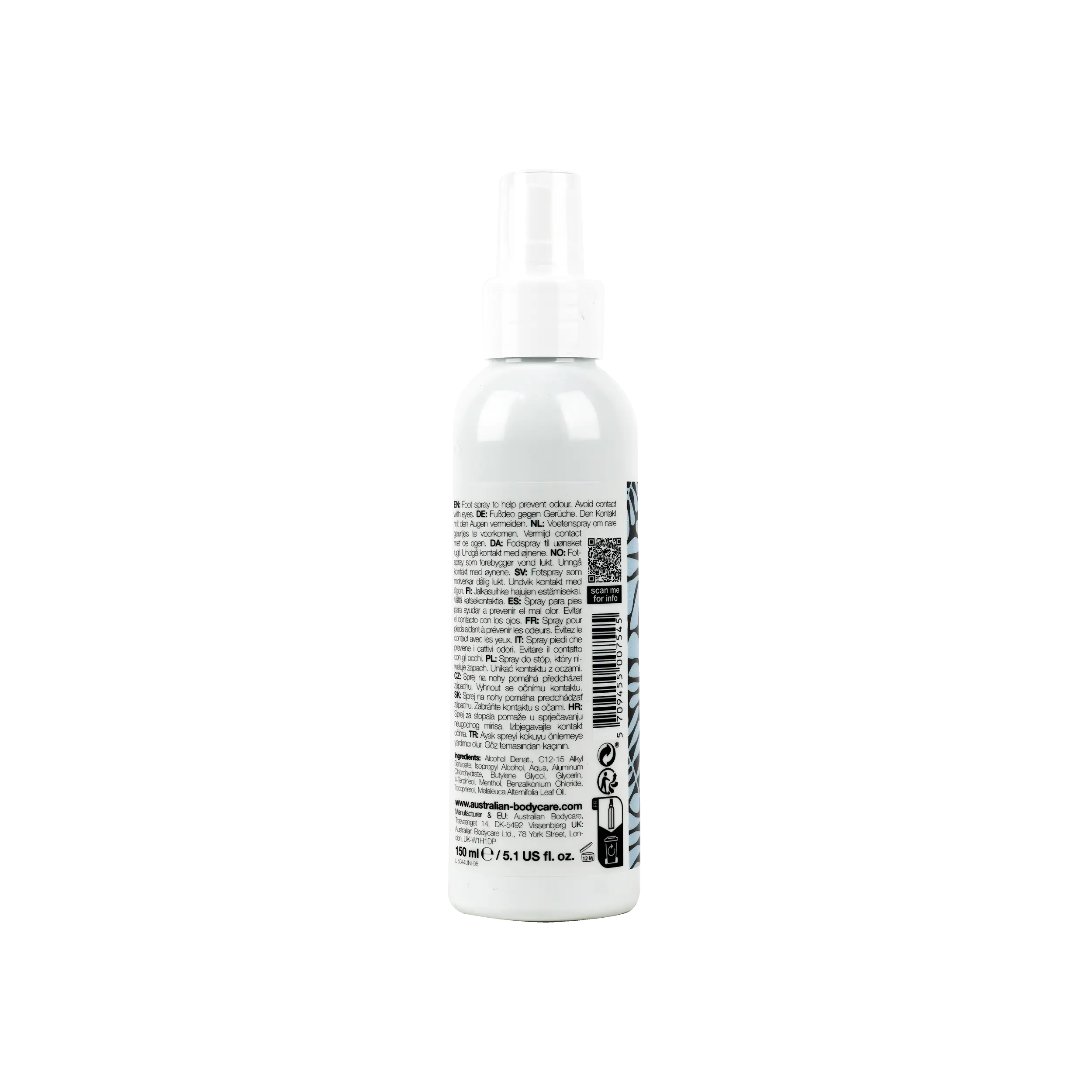 Australian Body Care Tea Tree Oil Foot Spray 150ml