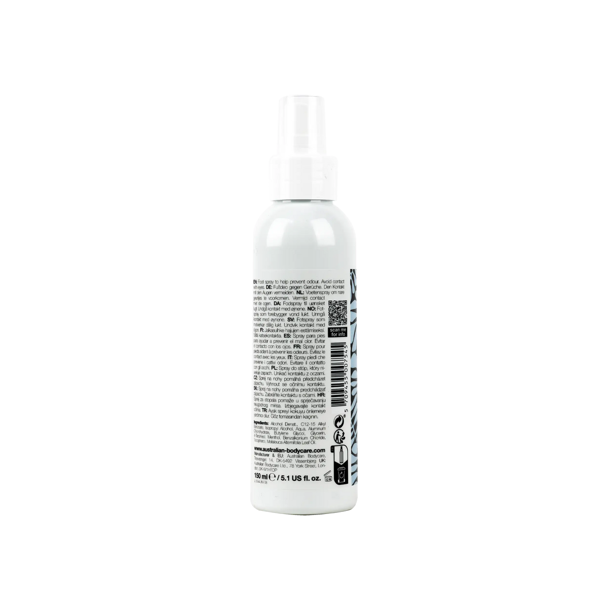 53197-Australian Body Care Tea Tree Oil Foot Spray 150ml +1