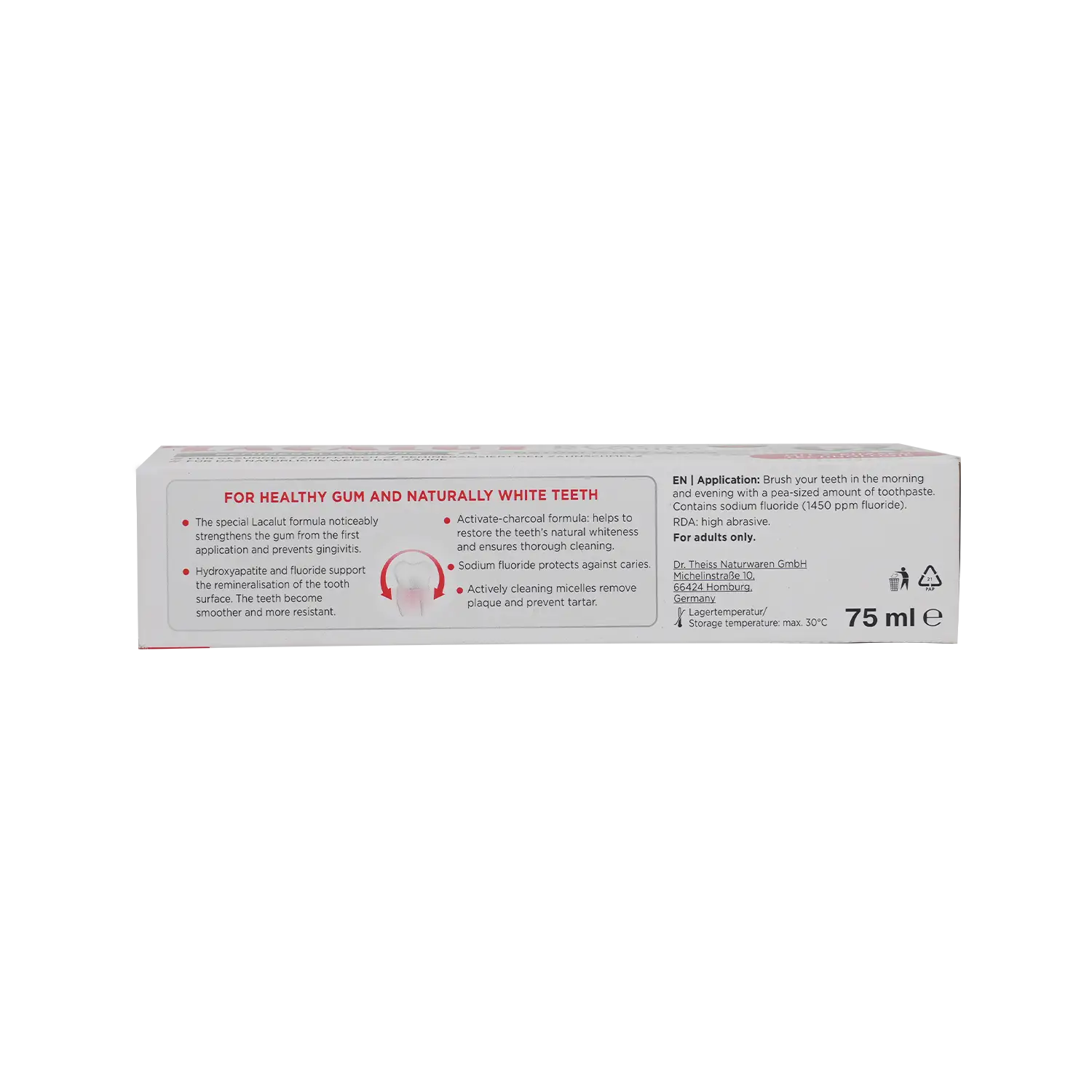 Lacalut Black & White Toothpaste 75ml