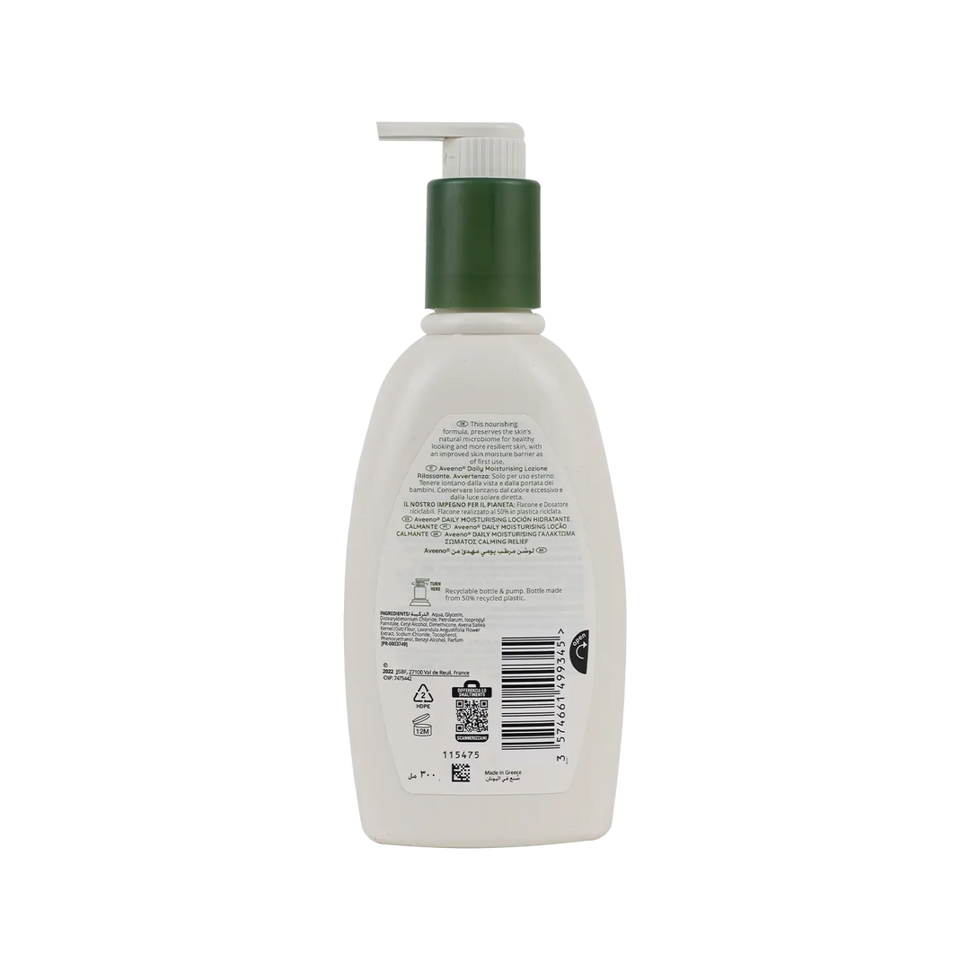53208-Aveeno Daily Moisturing Lotion Calming Relief 300ml +1