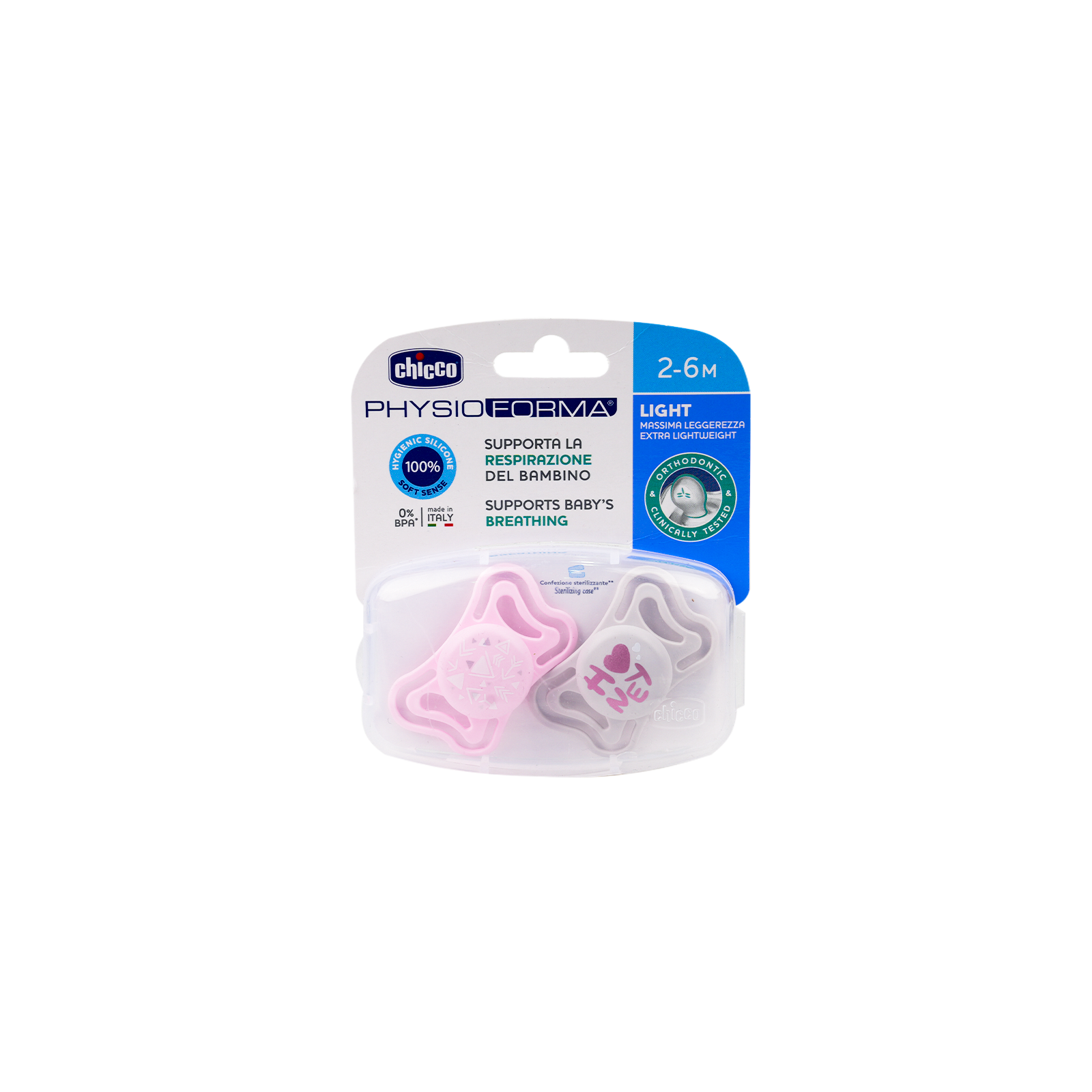 Chicco Physio Forma Light Pink (2-6m)2Pcs-6368