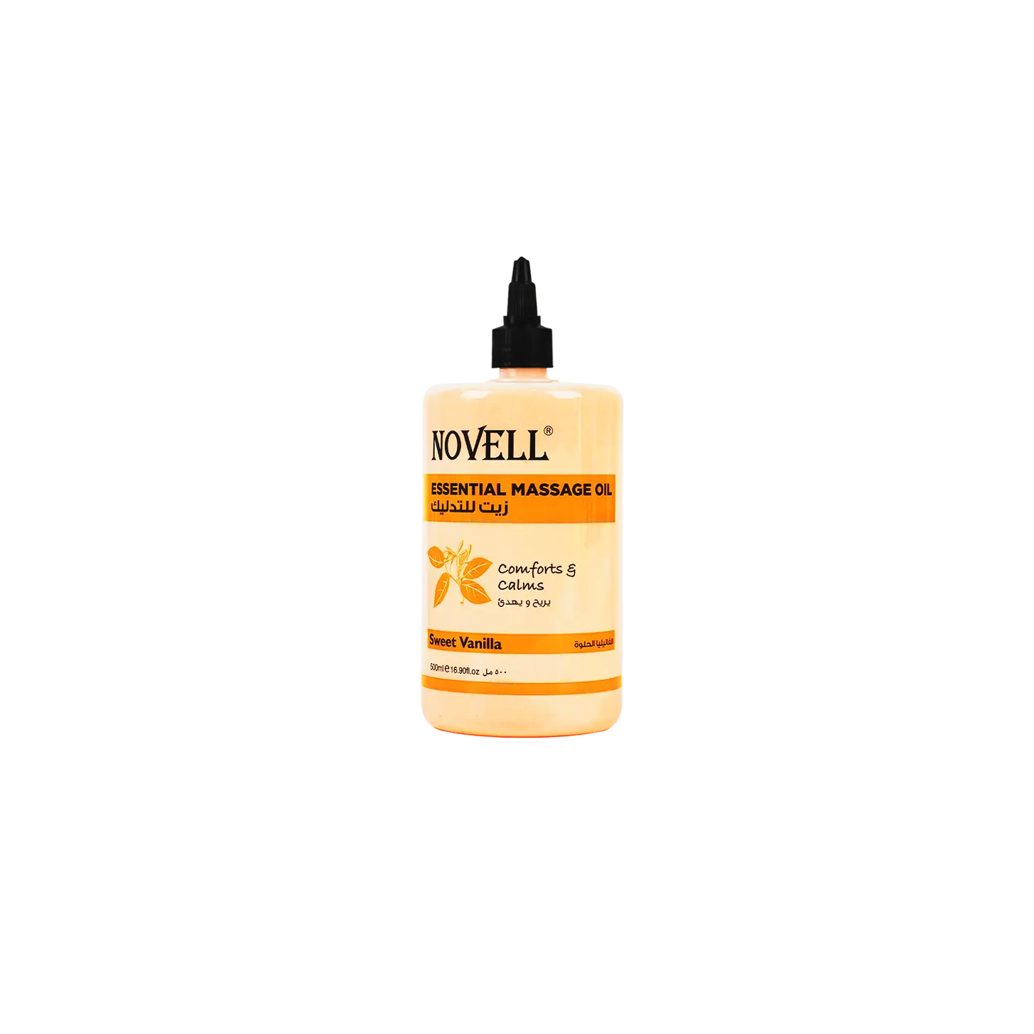 Novell Organic Massage Oil Sweet Vanilla 500ml