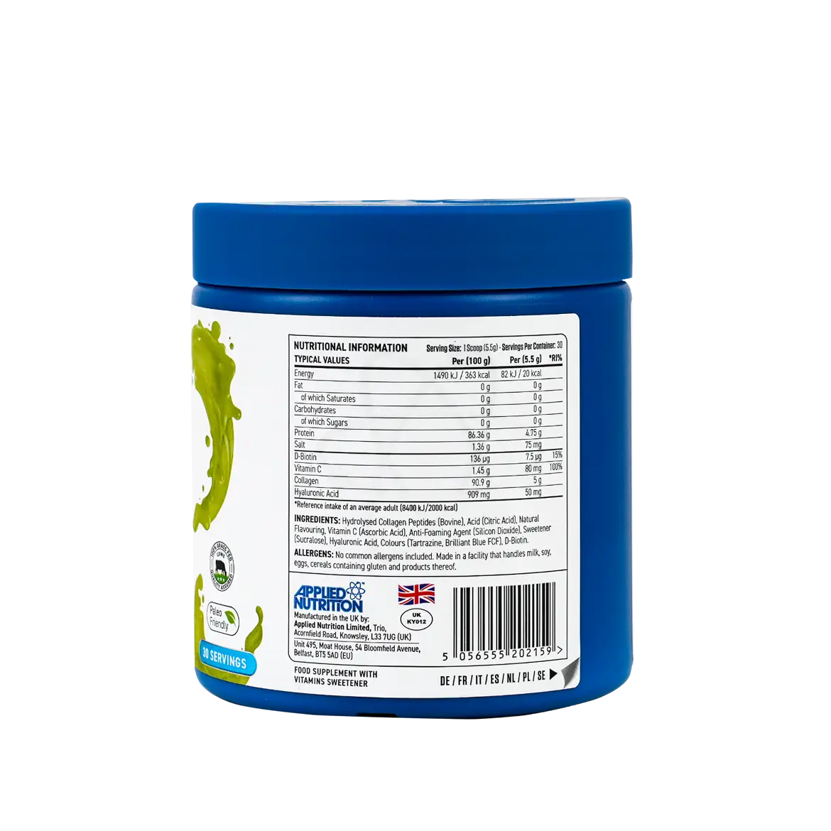 Applied Nutrition Collagen Powder 165g Citrus Twist Flavour