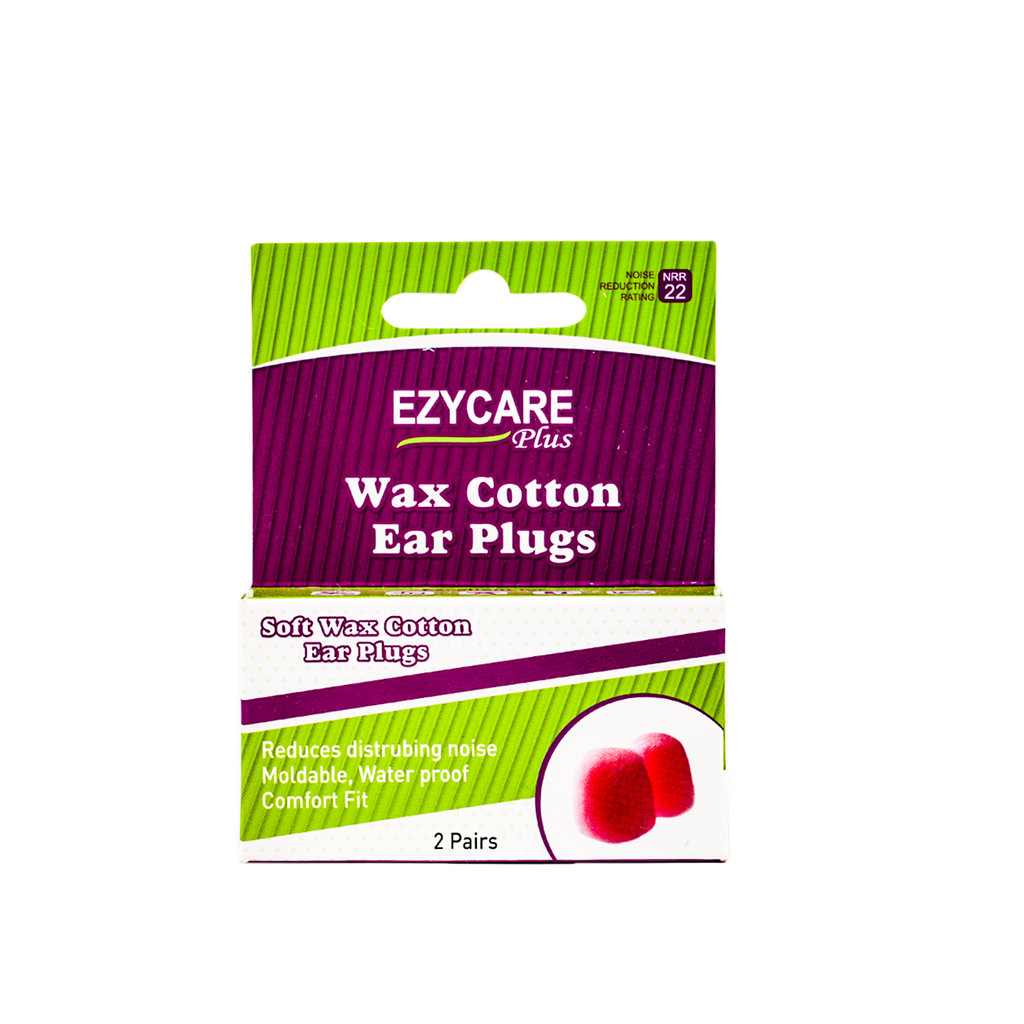 Ezycare Plus Wax Cotton Plugs 2Pairs  11241