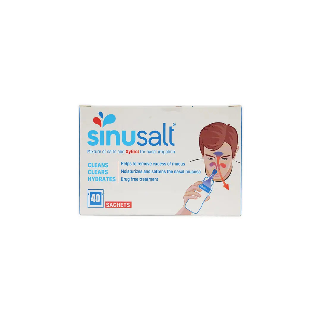 Sinu Salt Nasal Irrigation 2.5g 40 Dosed Sachets