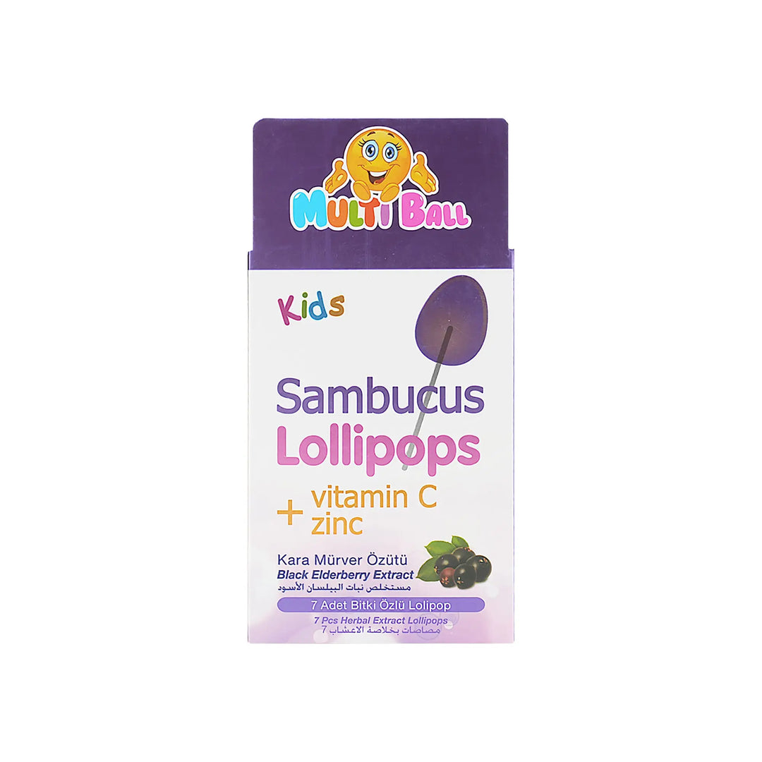 53259-Multiball Kids Sambucus 7 Lollipops +3