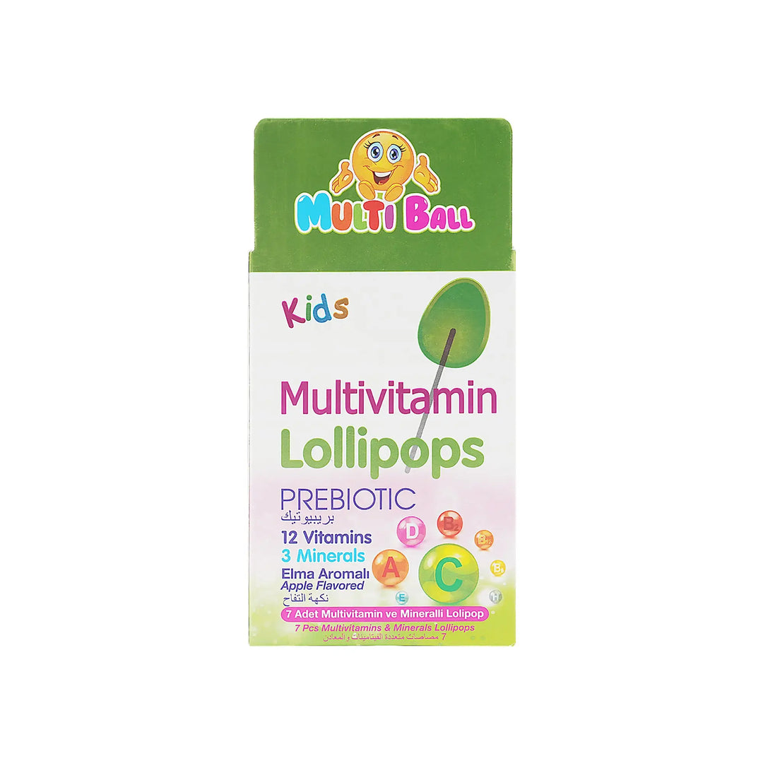 53260-Multiball Kids Multivitamin 7 Lollipops +3