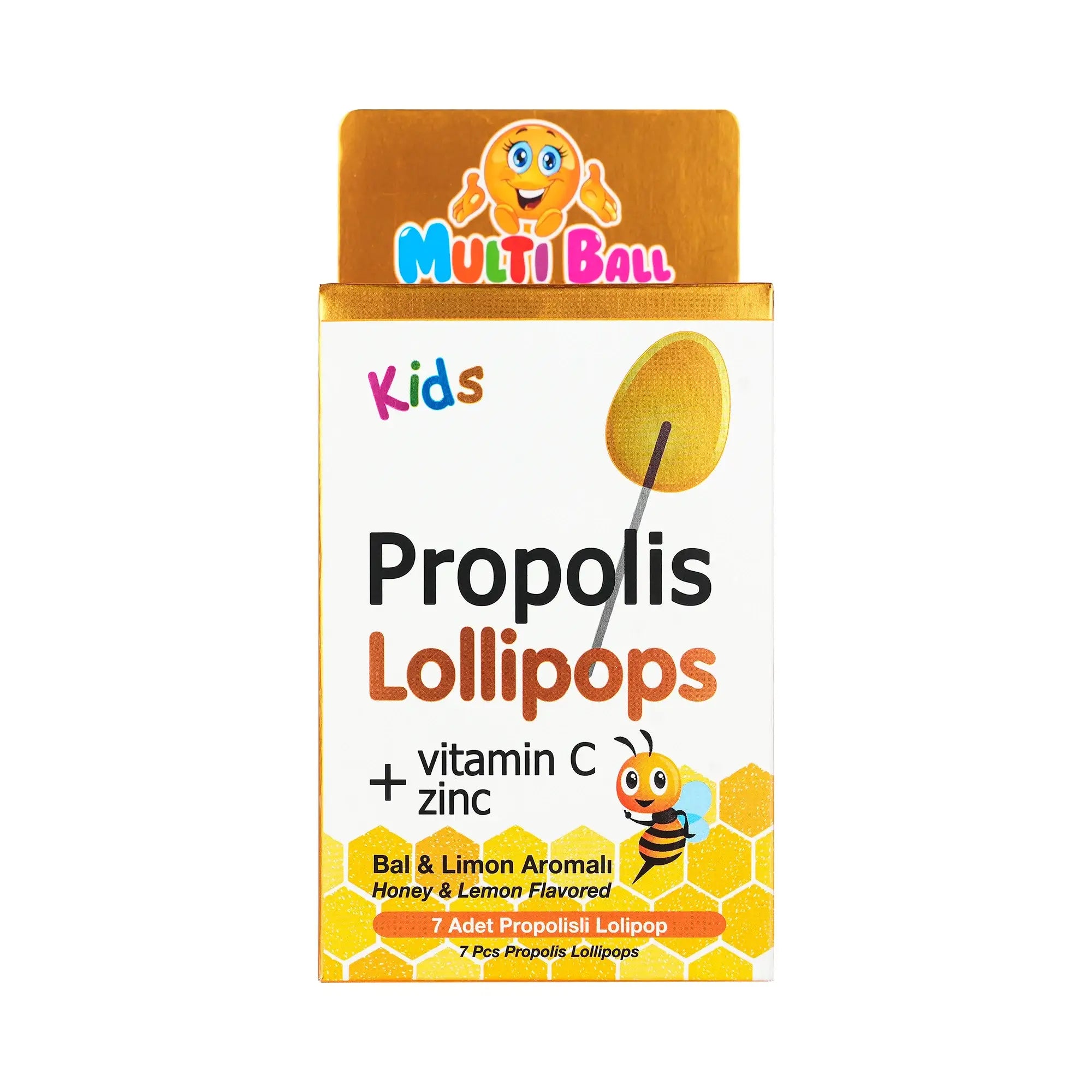 53261-Multiball Kids Propolis 7 Lollipops +1
