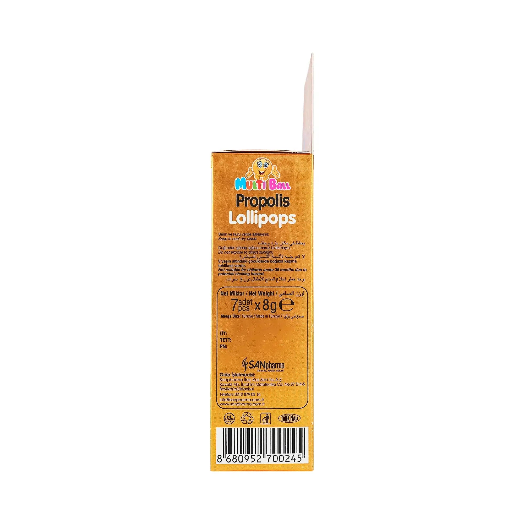 53261-Multiball Kids Propolis 7 Lollipops +2
