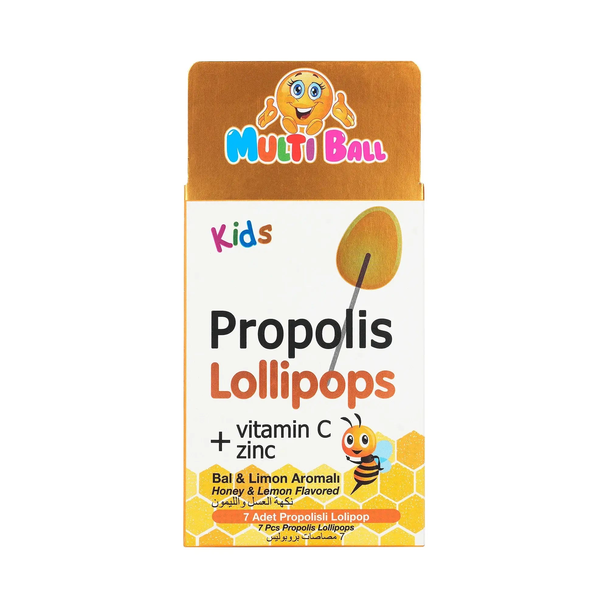 53261-Multiball Kids Propolis 7 Lollipops +4