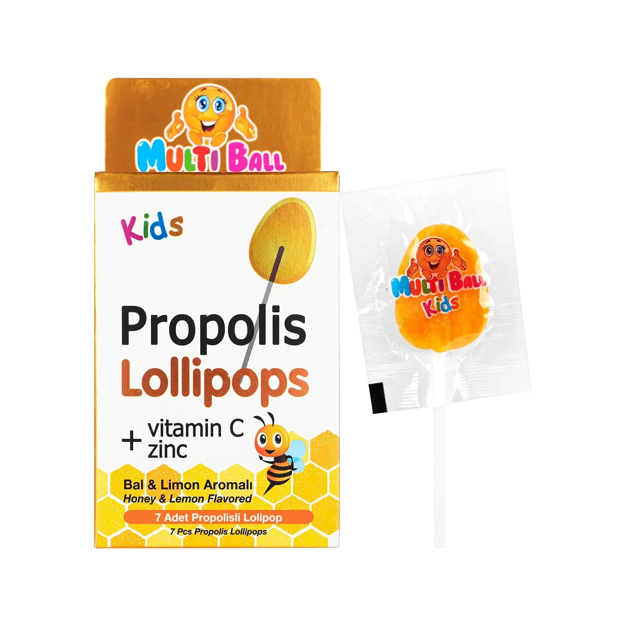 53261-Multiball Kids Propolis 7 Lollipops