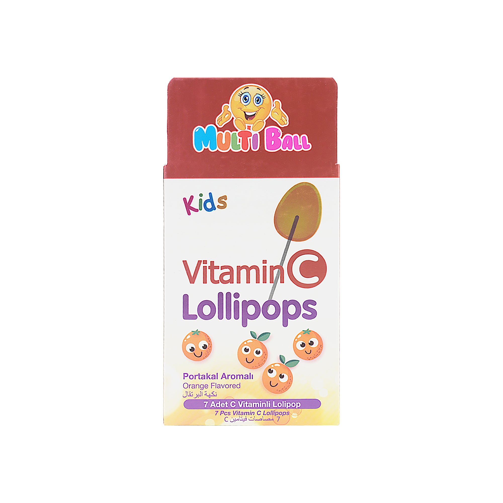 Multi Ball Kids Vitamin C 7 Lollipops