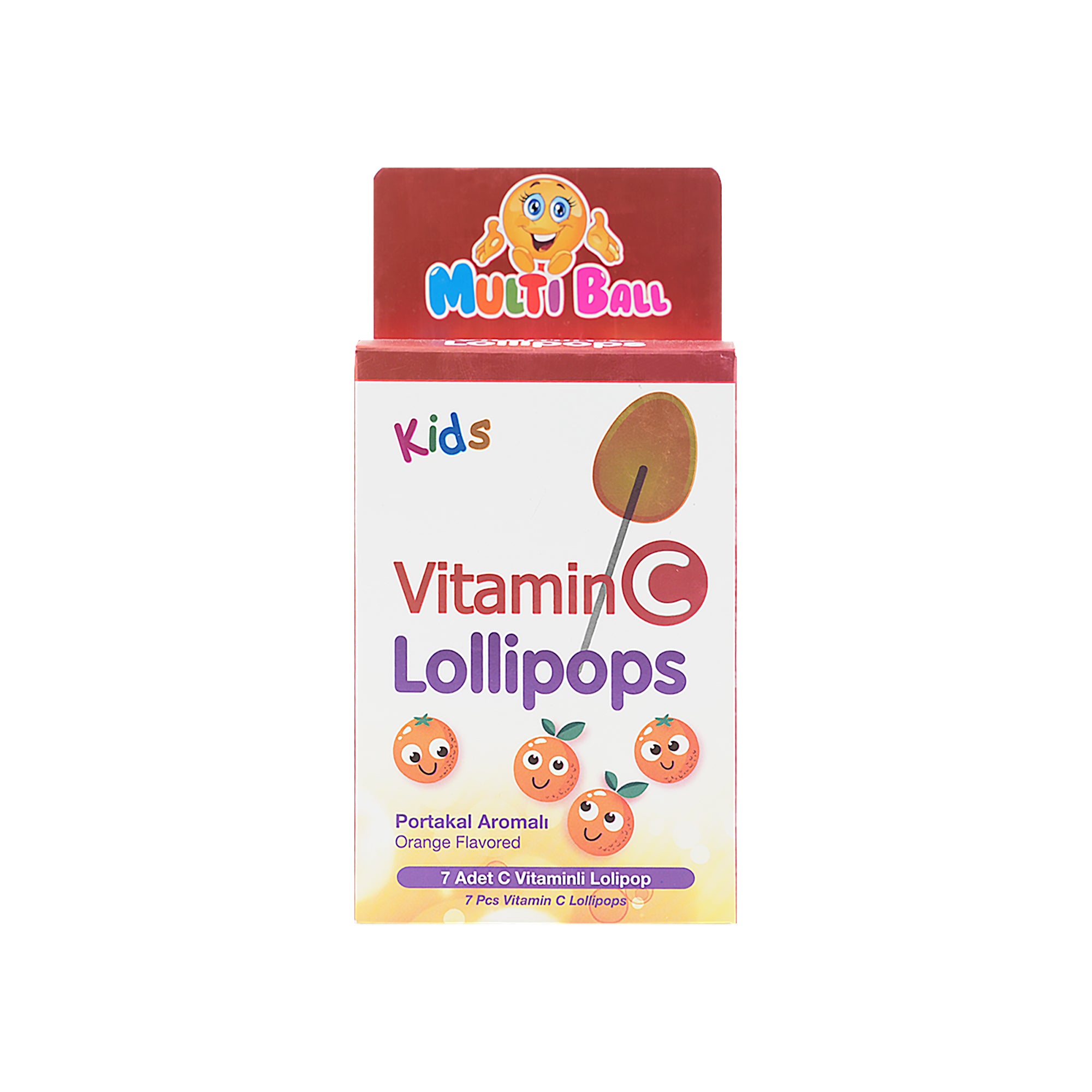 Multi Ball Kids Vitamin C 7 Lollipops