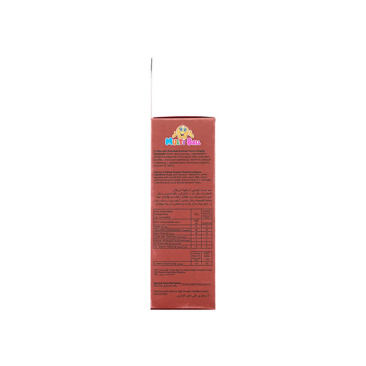 53262-Multiball Kids Vitamin C 7 Lollipops +2