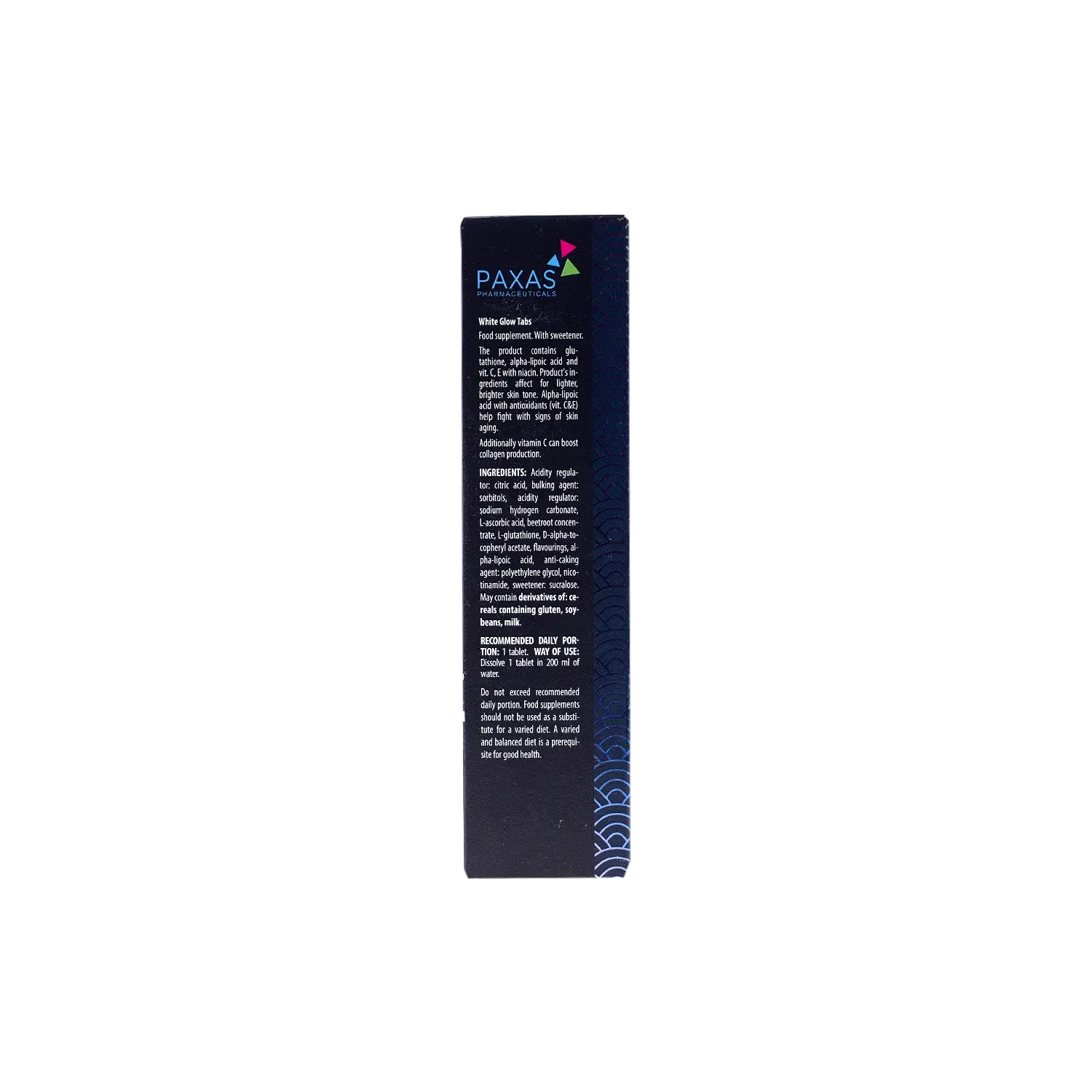 Paxas White Glow 20 Effervescents Tablets
