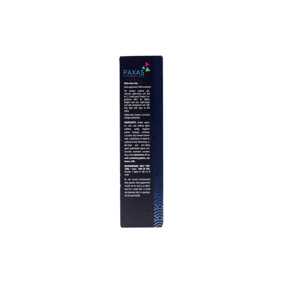 53266-Paxas White Glow 20 Effervescents Tablets +1
