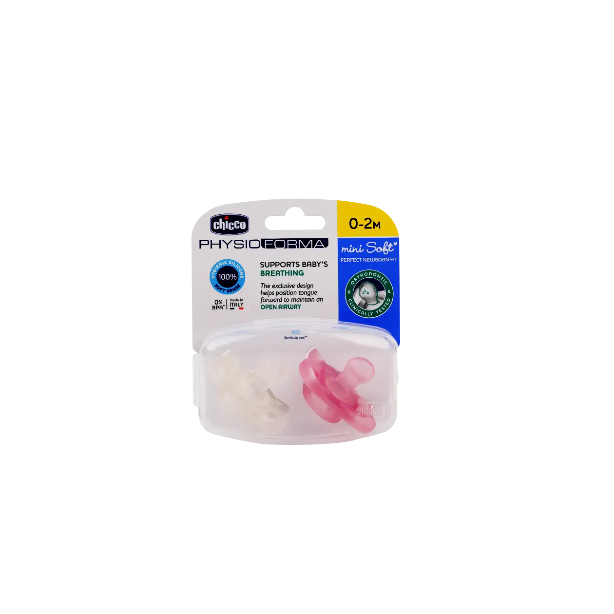 Chicco Physio Forma Mini Soft Girl 2Pcs (0-2M)-8419