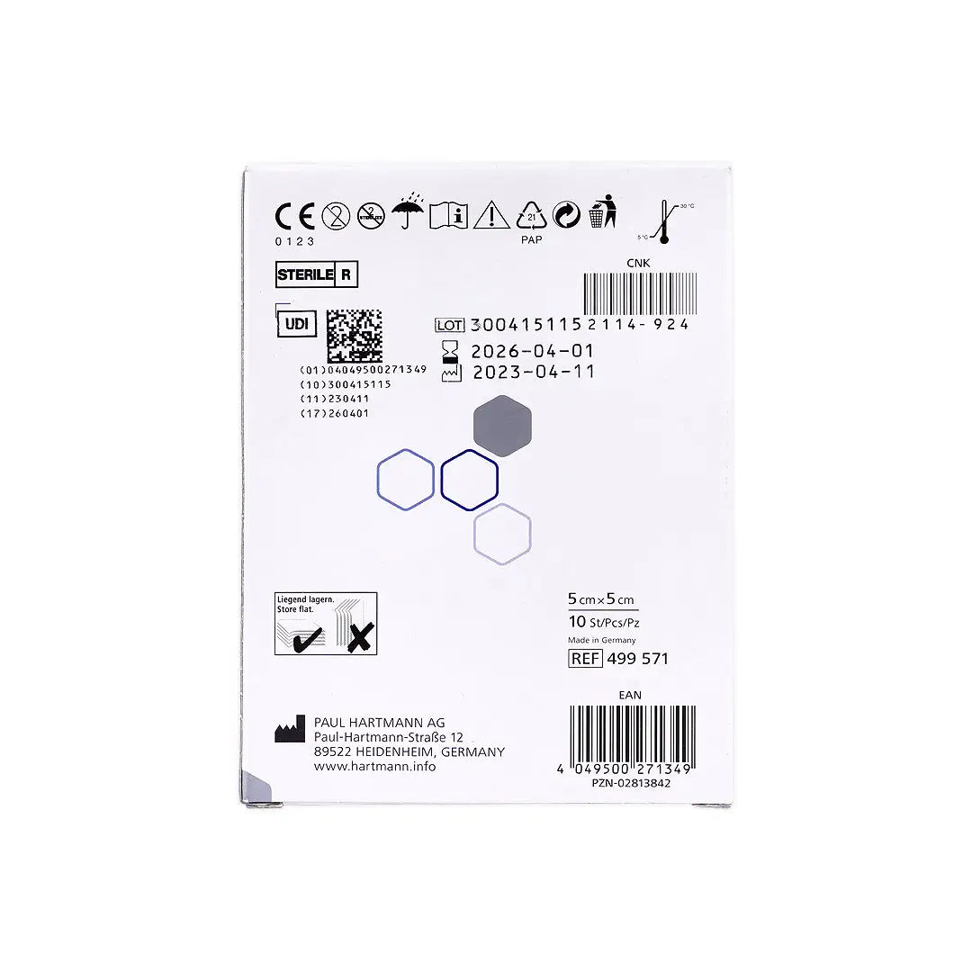 53290-Hartmann Atrauman Ag 5x5cm 10pcs +1